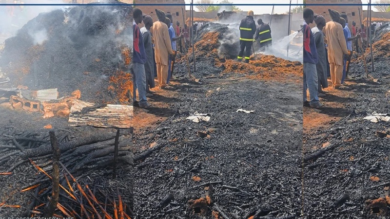 Kaffrine : deux habitations détruites par un incendie à Ndodj