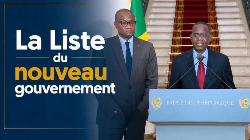 Sénégal : publication du décret fixant la composition du nouveau gouvernement