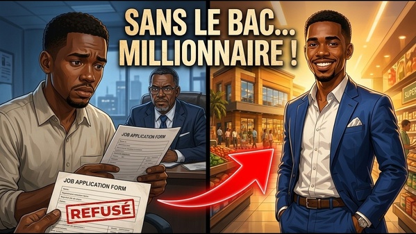 Sans le Bac, il devient millionnaire : leçon de vie Sans le Bac, il devient millionnaire : leçon de vie