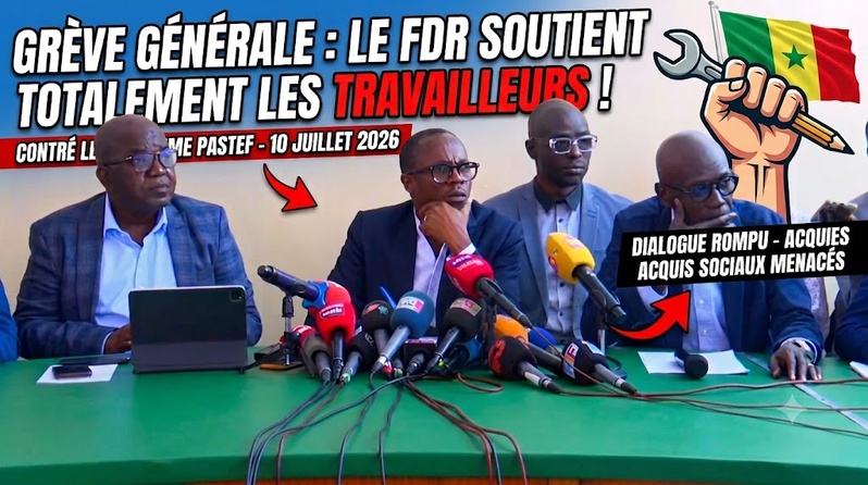 Grève générale du 10 juillet : le FDR apporte son soutien total aux travailleurs