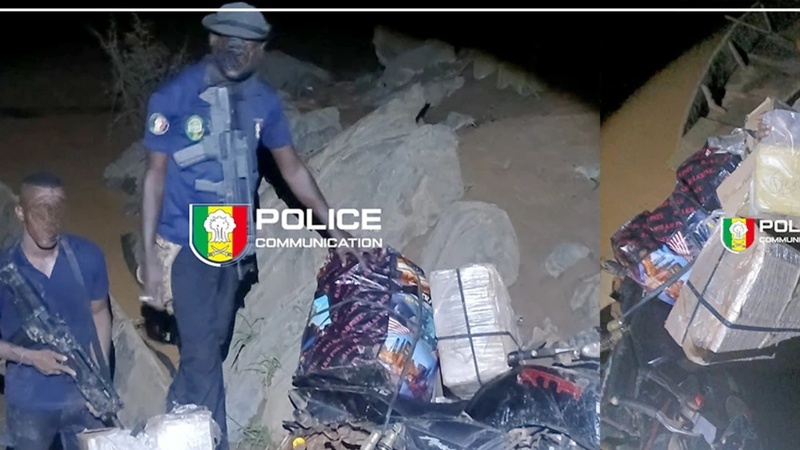 Saraya : 116 kg de chanvre indien interceptés près de la frontière avec le Mali