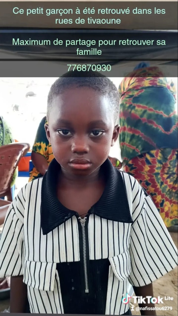 Enfant Retrouvé à Tivaouane
