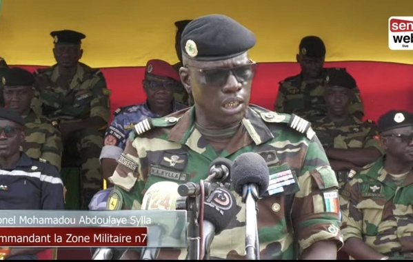Cérémonie de dissolution du contingent sénégalais de l’ECOMIG — capture du reportage publié par Seneweb.