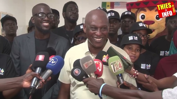 Préparation des volontaires des JOJ à Thiès, en septembre 2026. Photo d’archives Thièsinfo / Thiès TV ; elle ne représente ni le regroupement des athlètes à Guéréo ni une remise du drapeau.