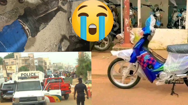 Montage d’illustration Thièsinfo : moto Jakarta et véhicule de police. Montage d’illustration Thièsinfo : moto Jakarta et véhicule de police.