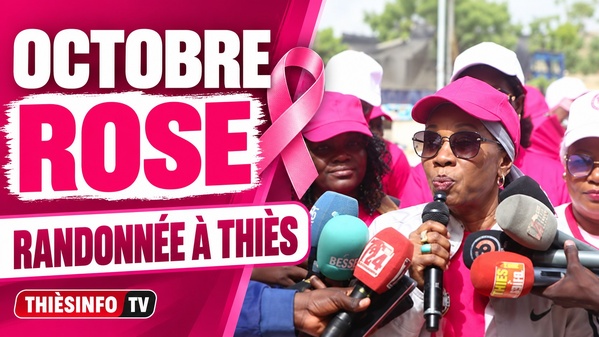Octobre rose à Thiès : miniature réalisée à partir des images du reportage de Thiesinfo TV.