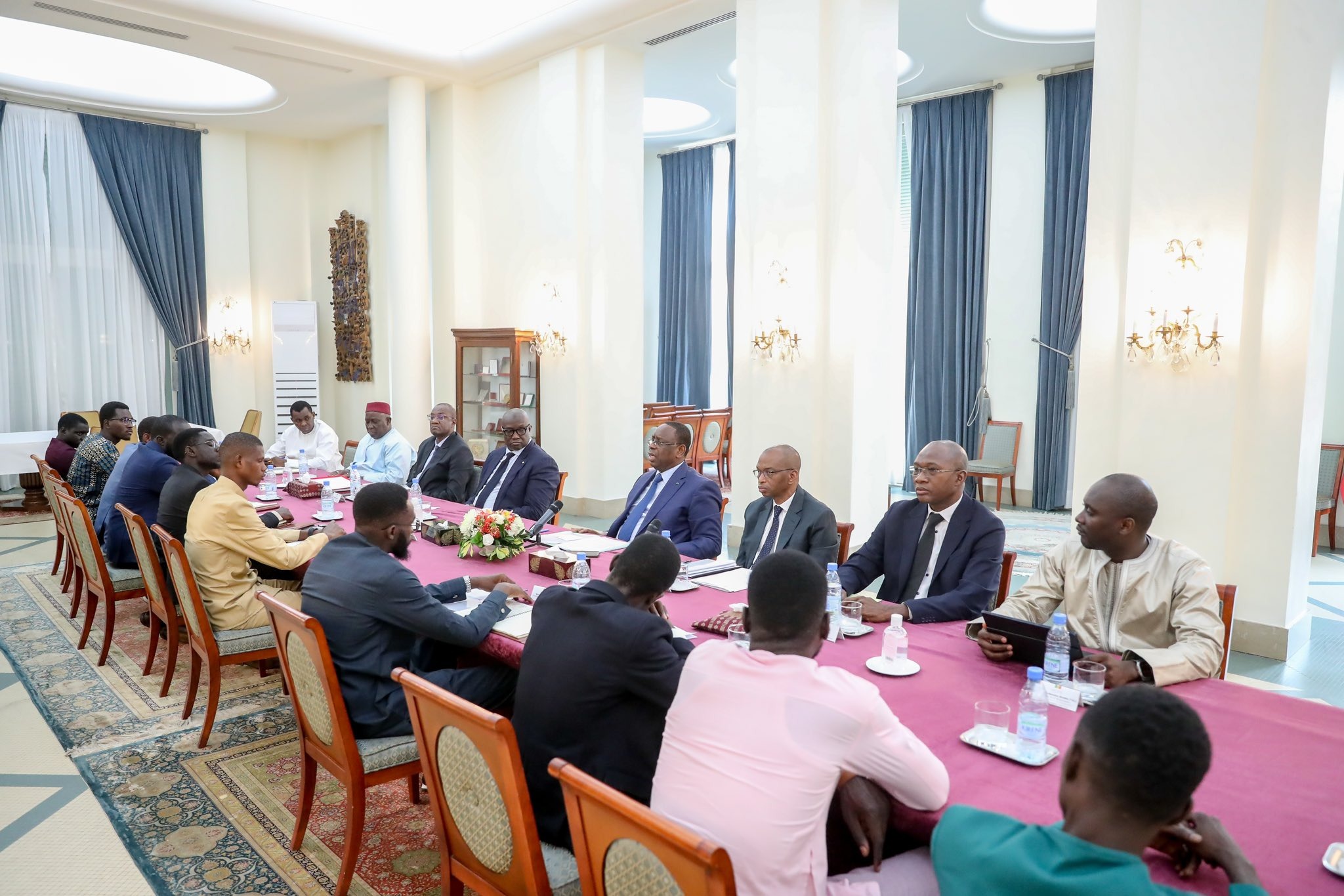 Audience : La coordination des étudiants de Saint-Louis reçue par Macky Sall