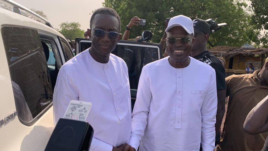 Rencontre des candidats Khalifa Ababacar Sall et Amadou Ba à Sarabassi (Kolda) dans le cadre de la Présidentielle 2024