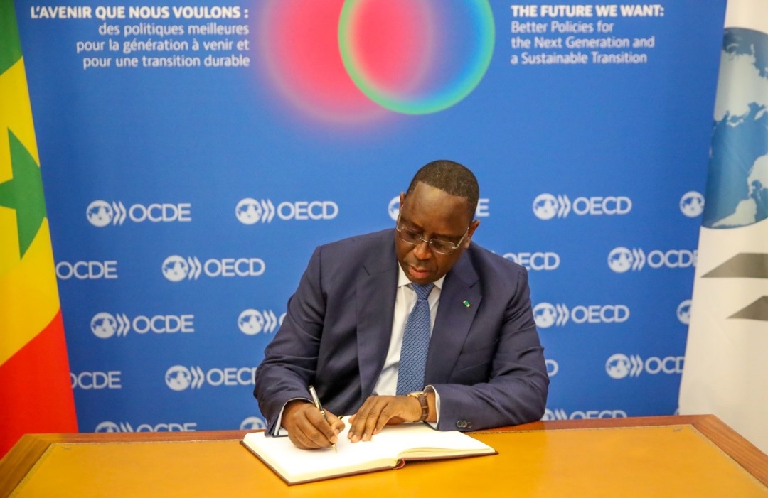 Rencontre entre Macky Sall et le Secrétaire général de l'OCDE, Mathias Corman, pour la Mission 4P