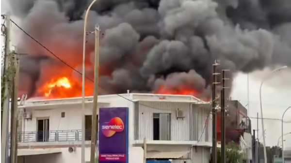 Incendie dans les locaux de Bernabé Sénégal à Hann Bel Air