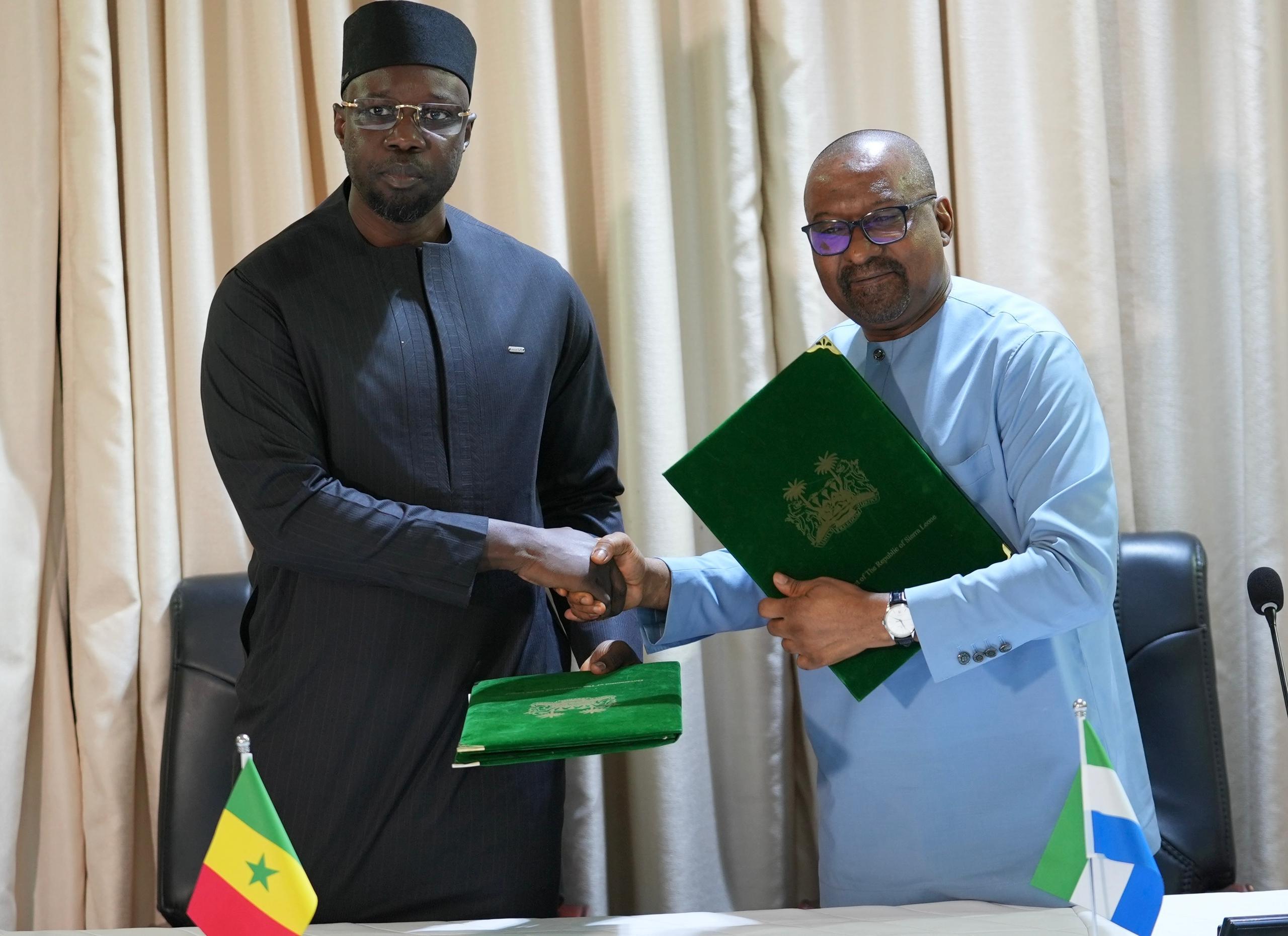 Freetown : Ousmane Sonko renforce les liens entre le Sénégal et la Sierra Leone par une série d'accords stratégiques