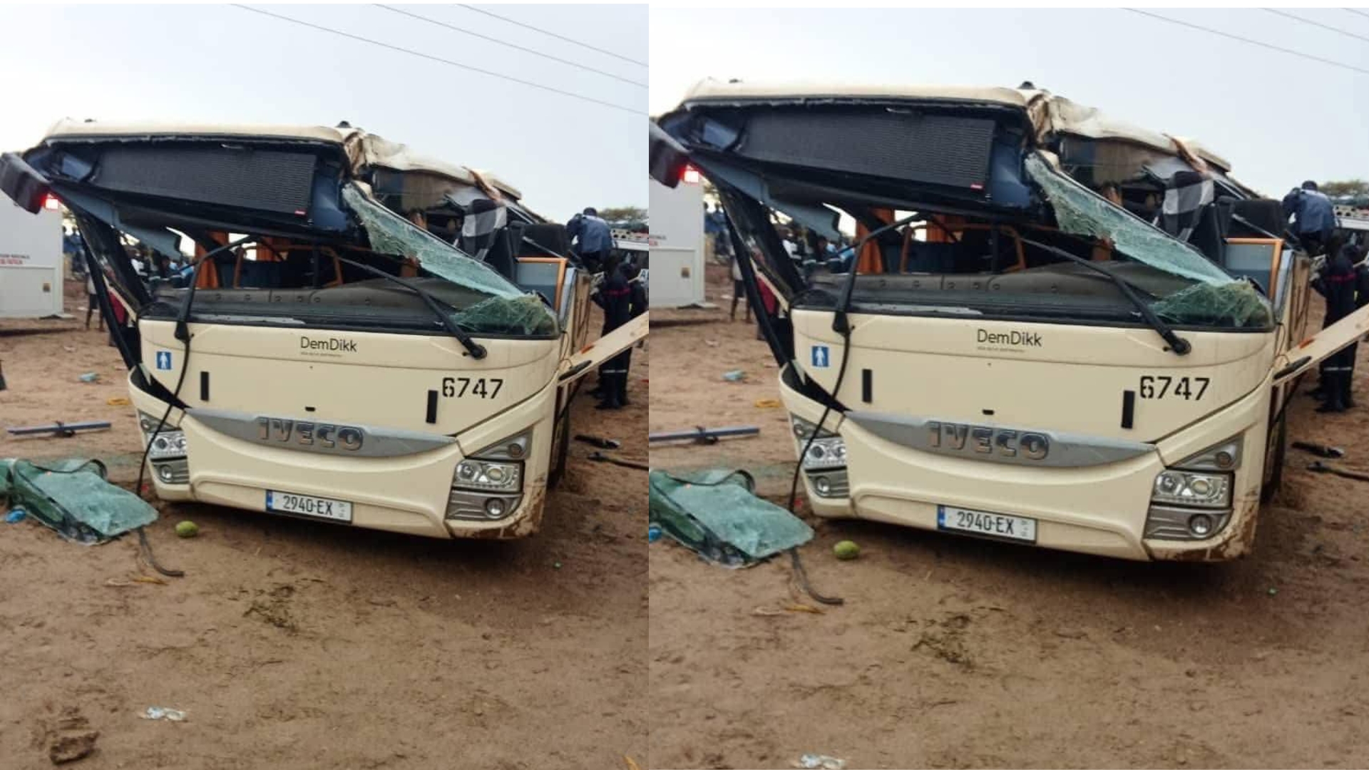 Accident à Tataguine : un bus de Dakar Dem Dikk fait plusieurs blessés, pas de mort signalé