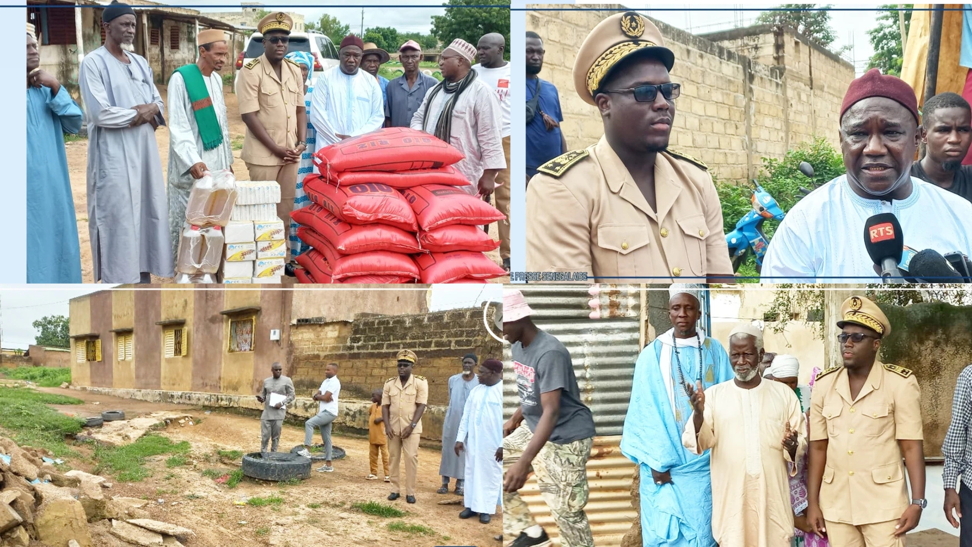 Tambacounda : 300 ménages sinistrés des inondations reçoivent des vivres
