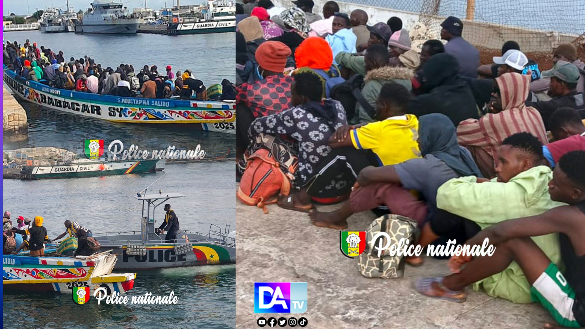 Bargny : 108 migrants interceptés lors d’une tentative de départ vers les Canaries