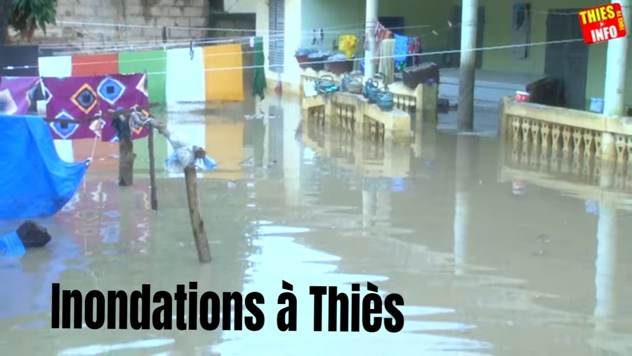Thiès sous les eaux après une forte pluie : quartiers inondés, maisons effondrées et habitants désespérés