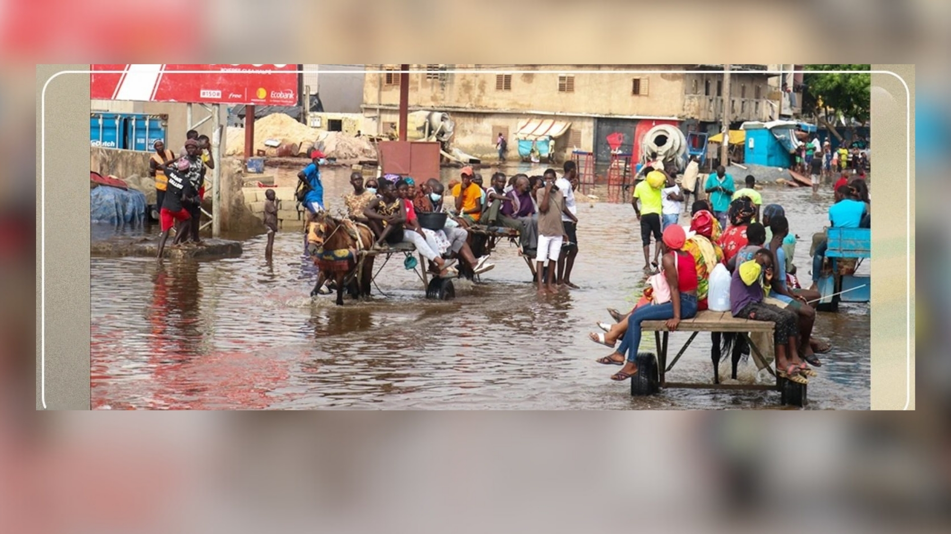 Inondations à Dakar : les charrettes deviennent le transport phare de la banlieue