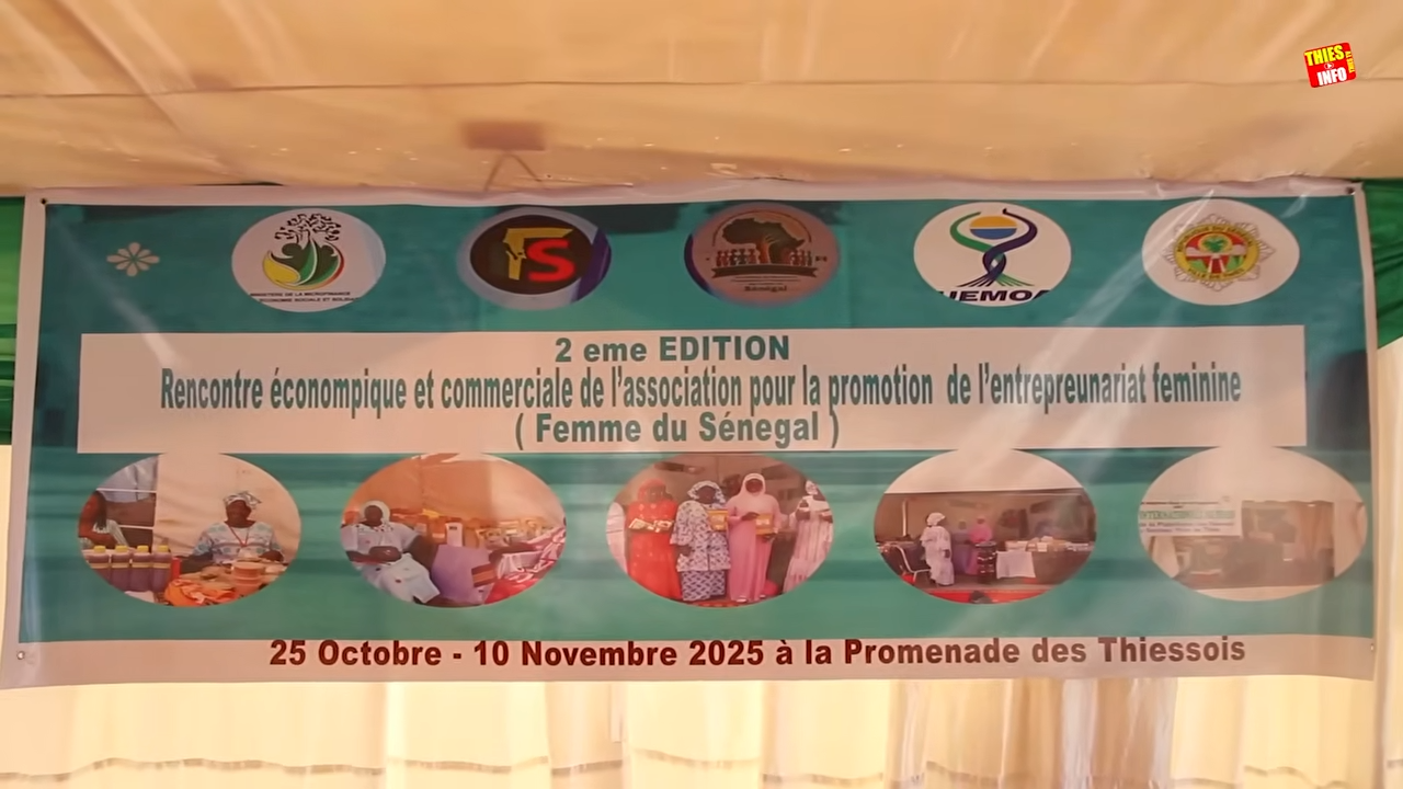 Thiès : la 2ᵉ édition des Rencontres économiques et commerciales des femmes du Sénégal lancée en présence du représentant du ministre Aliou Dione