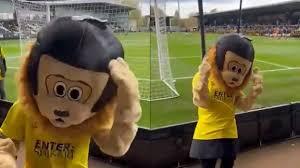 Ivre, la mascotte d’un club amateur de football se fait expulser avant le début du match