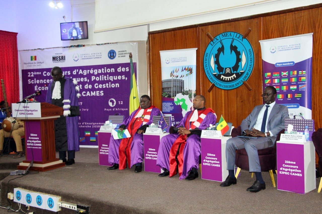 Le Sénégal à l’honneur : l’UCAD accueille la 22e session du Concours d’Agrégation du CAMES