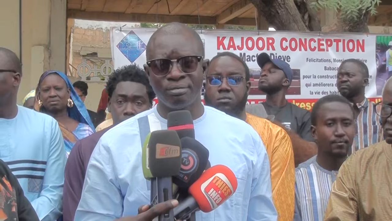 Thiès : Inauguration de la route de Aynina Fall par Babacar Diop