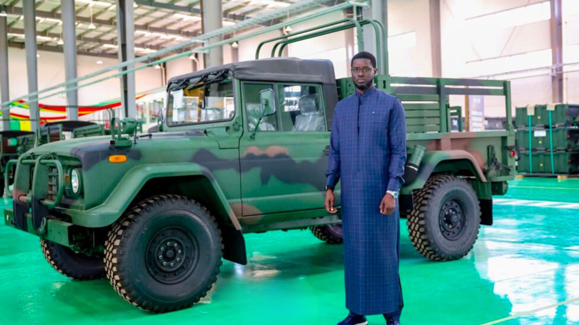 Diamniadio : mise en service de la première usine sénégalaise d’assemblage de véhicules militaires