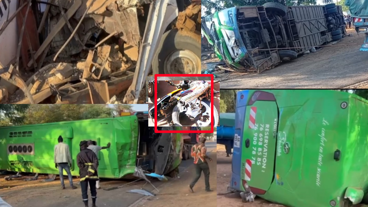 Accident mortel à Kelle Guèye: images choc du camion renversé et des blessés