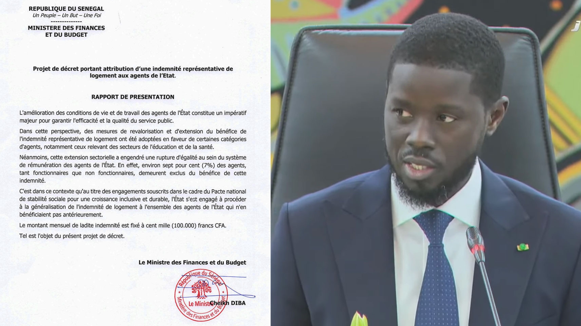 Fonction publique : une indemnité de logement étendue à tous les agents par décret présidentiel