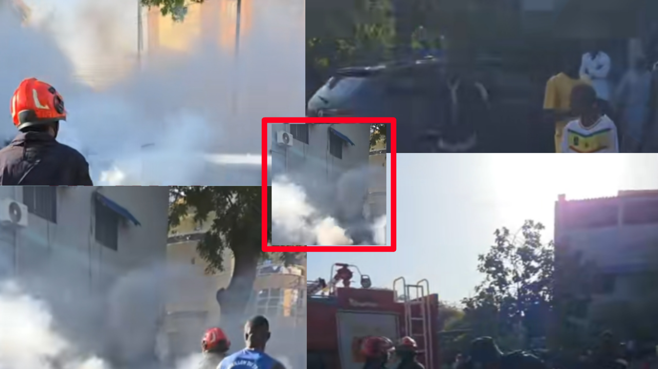 Incendie à Thiès : une voiture s’embrase devant la clinique Habib Saad Incendie à Thiès : une voiture s’embrase devant la clinique Habib Saad