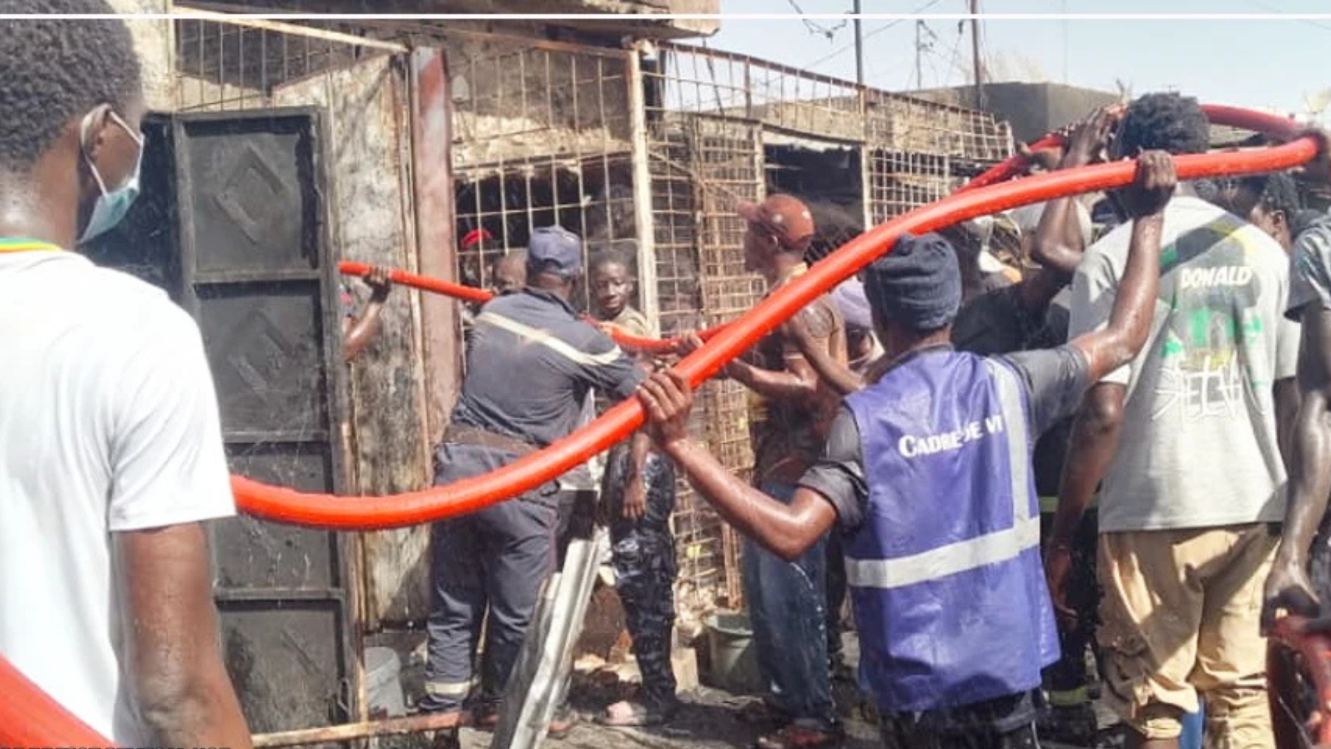 Kaffrine : un incendie provoque d’importants dégâts au marché central