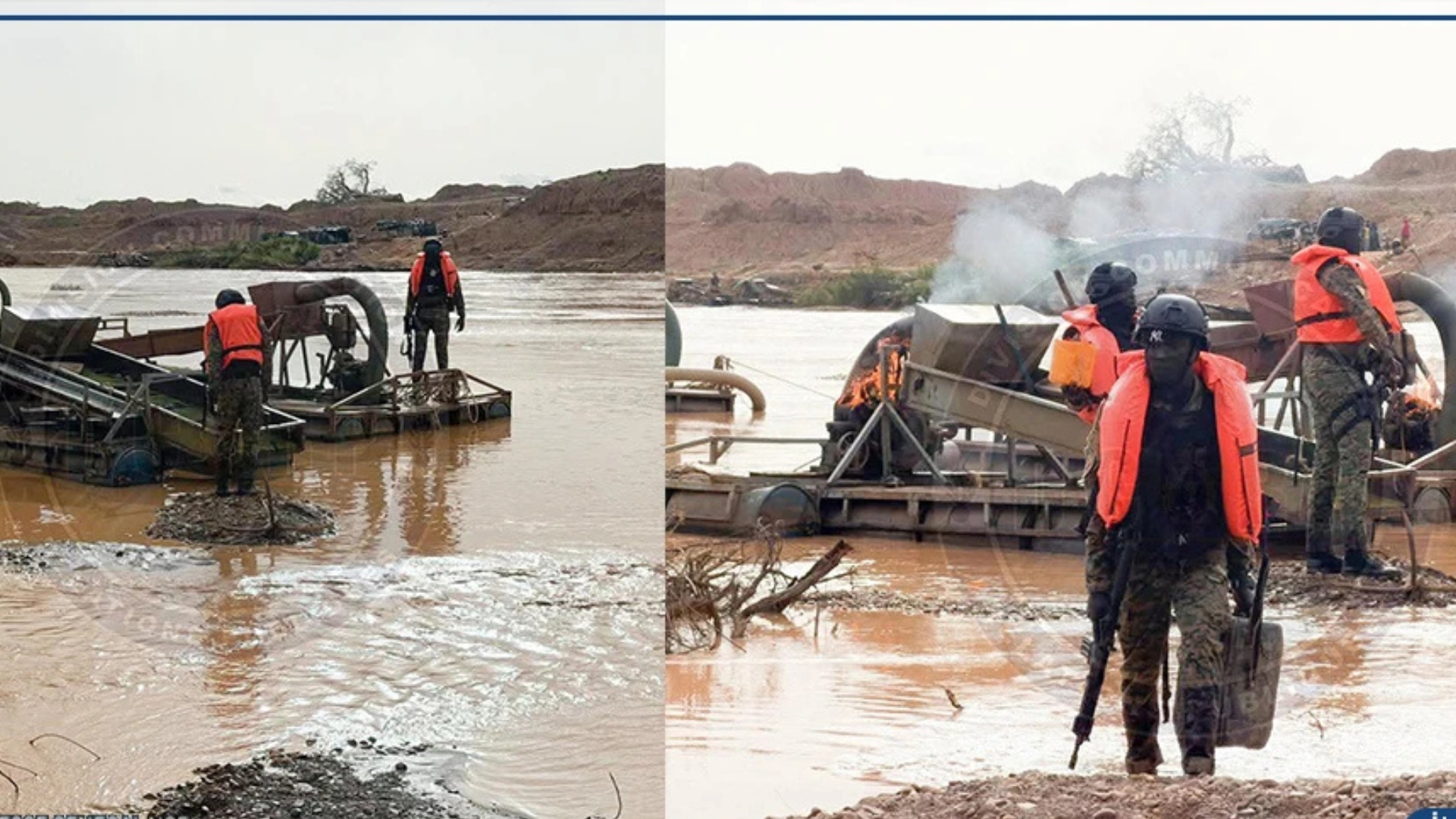 Saraya : un site d’orpaillage clandestin démantelé et du matériel saisi