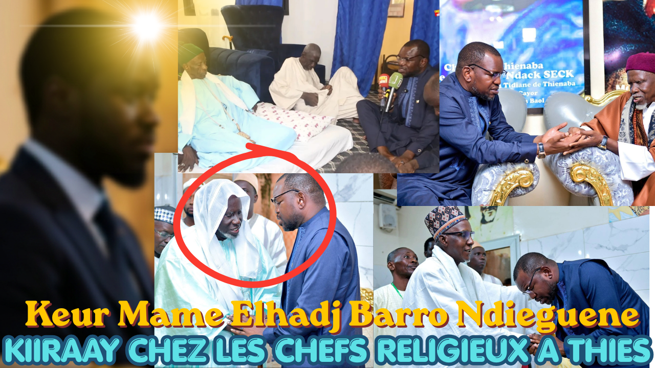 Gamou 2026 à Thiès : Ousmane Diagne en tournée dans les familles religieuses, les marabouts saluent le Président Diomaye