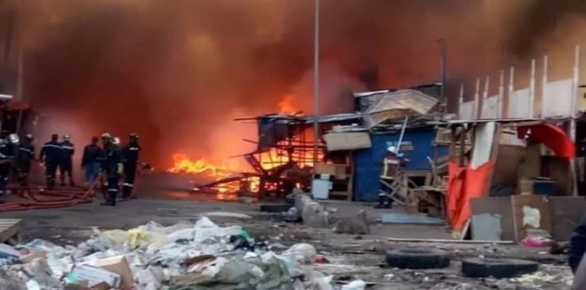 Tambacounda : un mort et d’importants dégâts dans l’incendie du marché Corona