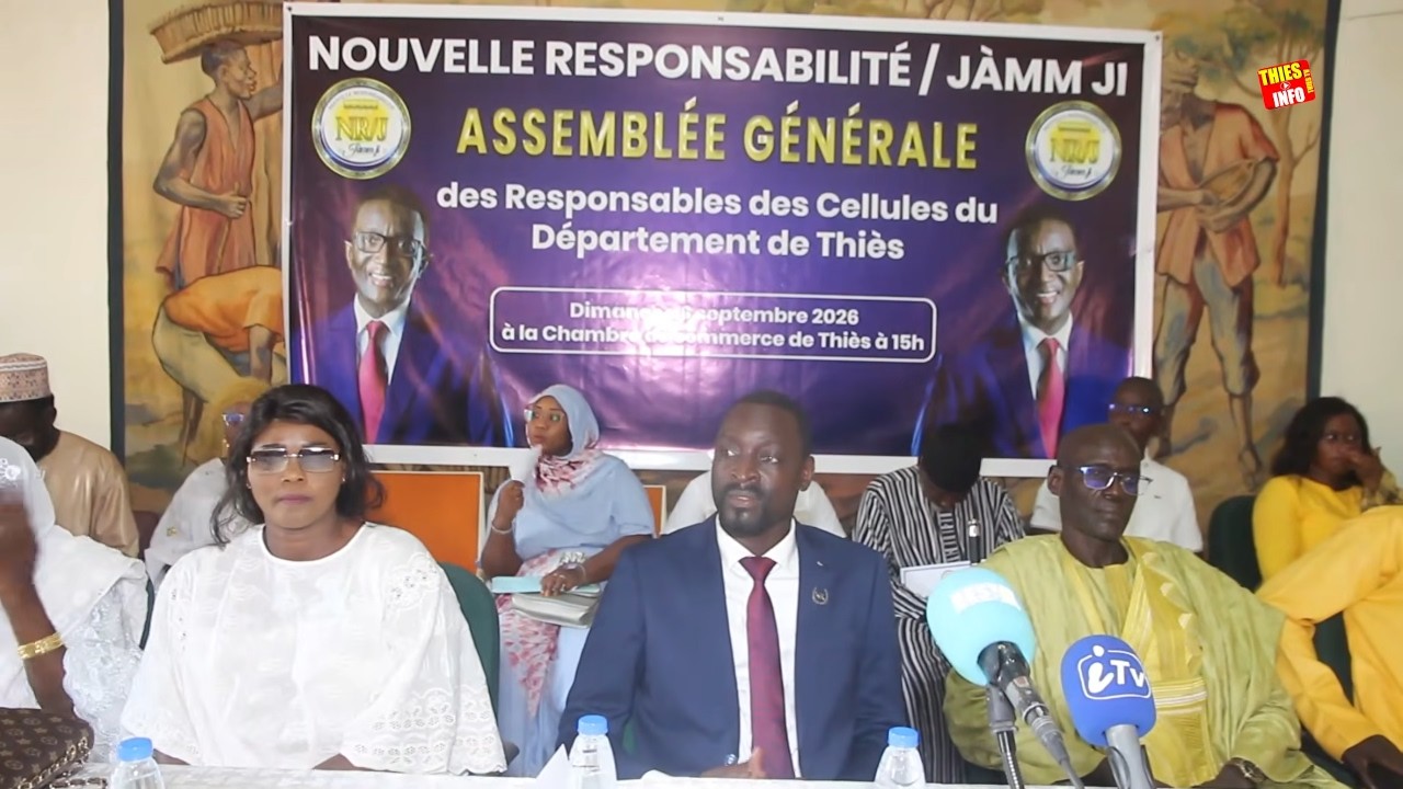 Assemblée de la Nouvelle Responsabilité à Thiès. Photo d’archives : Thièsinfo, septembre 2026.