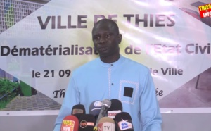 Problème de l'Etat Civil, Le Maire de Thiès Babacar Diop fait le Point