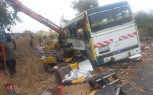 Accident à l'entrée de Louga : Renversement d'un bus, une trentaine de blessés