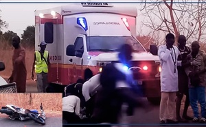Médina Gounass : un accident entre voiture et moto fait quatre blessés, dont deux graves