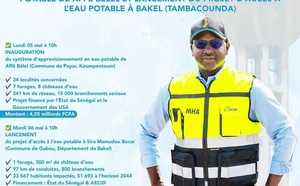 Eau potable : le ministre Cheikh Tidiane Dièye inaugure des ouvrages à Koumpentoum et Bakel…