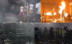 Incendie nocturne à Touba : le marché Ocass ravagé, 34 cantines détruites