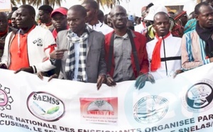 Thiès : des syndicats d’enseignants protestent contre le retard dans le versement des avances du bac technique