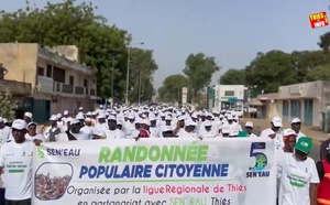 Thiès : SEN’EAU fête ses 5 ans de service avec une marche citoyenne pour l’environnement