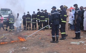 377 tonnes de produits impropres incinérées à Mbour sous la supervision du préfet
