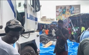 Thiès : un camion frigorifique tue un commerçant et blesse plusieurs personnes à la foire de Sofraco