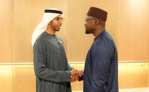 Visite officielle : Ousmane Sonko reçu à Abu Dhabi par le vice-président des Émirats arabes unis