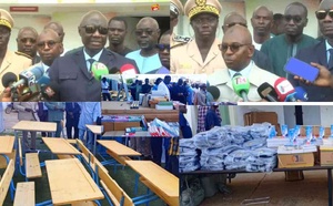 Thiès : Le ministre Moustapha Guirassy réceptionne du matériel scolaire en vue de la rentrée 2025-2026