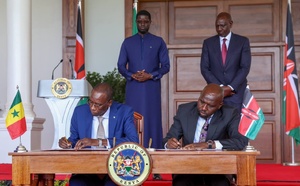 Bassirou Diomaye Faye et William Ruto scellent un accord d’exemption de visa entre le Sénégal et le Kenya