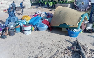 Dakar : vaste opération de déguerpissement et d’assainissement menée par la Gendarmerie nationale