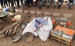 L’armée démantèle un nouveau site d’orpaillage clandestin à Sabadola