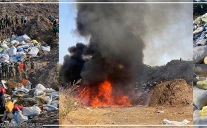 Ziguinchor : destruction de produits illicites et de marchandises non conformes par la douane du Sud
