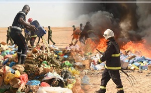 Kaolack : plusieurs tonnes de produits interdits détruites par la Douane