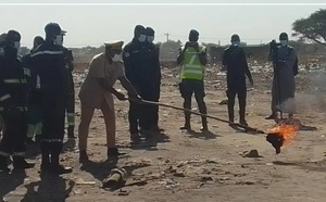 Mbacké : vingt tonnes de denrées alimentaires impropres à la consommation incinérées